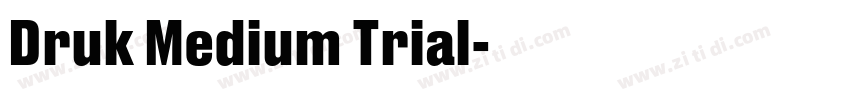 Druk Medium Trial字体转换